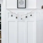 4ft Wood Bead Garland with Clothes Pins