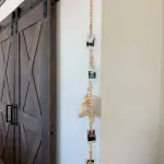 4ft Wood Bead Garland with Clothes Pins
