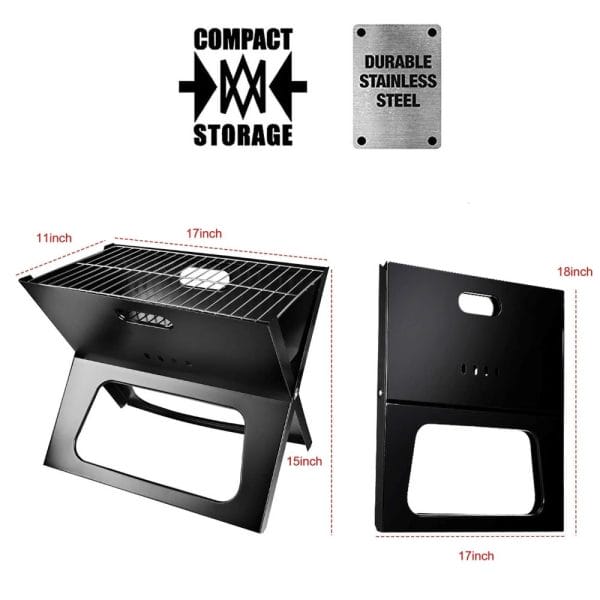 Portable Foldable Charcoal Grill