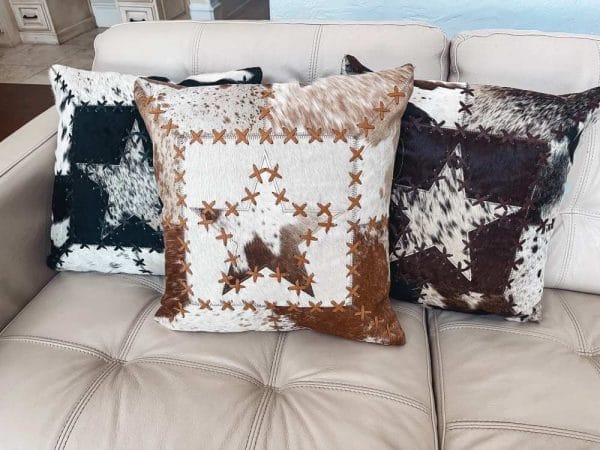 Western Cowhide Pillow Cover