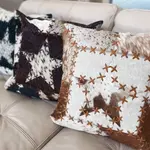 Western Cowhide Pillow Cover
