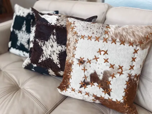 Western Cowhide Pillow Cover
