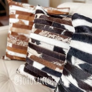 Western Cowhide Pillow Cover