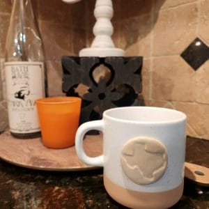Stamped Texas Mug: Cabin Style