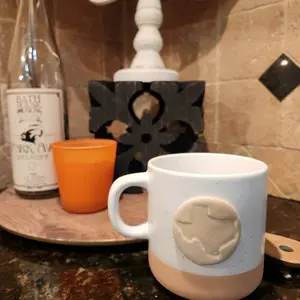 Stamped Texas Mug: Cabin Style