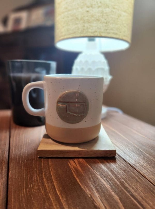 Stamped Oklahoma Mug: Cabin Style