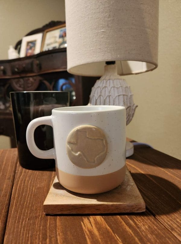 Stamped Texas Mug: Cabin Style