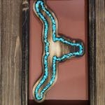 Longhorn Turquoise River Decor