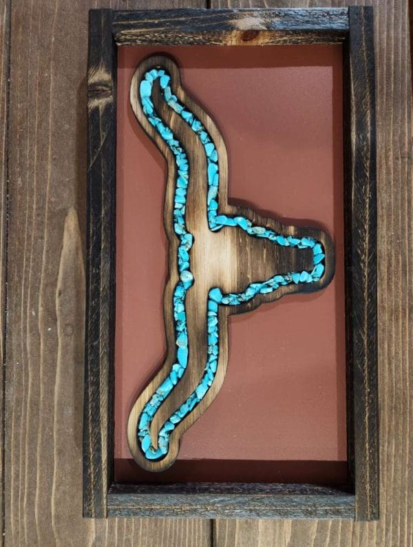 Longhorn Turquoise River Decor