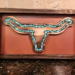 Longhorn Turquoise River Decor