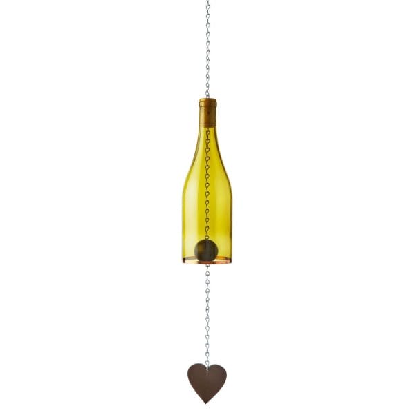 wine bottle wind chime