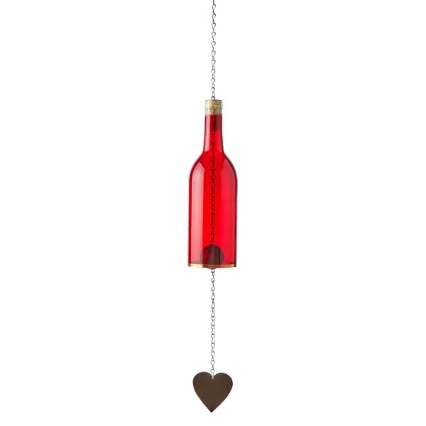 wine bottle wind chime