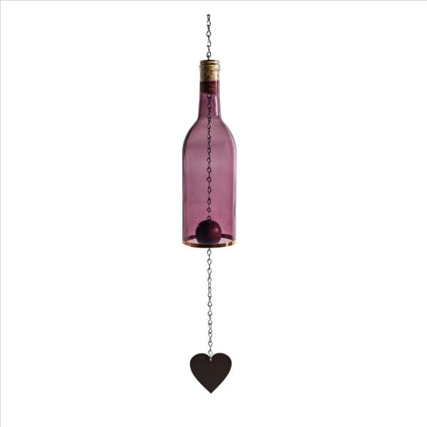 wine bottle wind chime