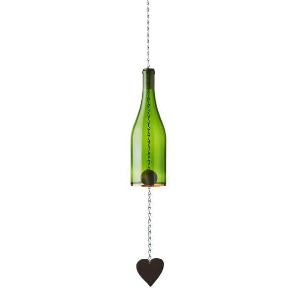 wine bottle wind chime