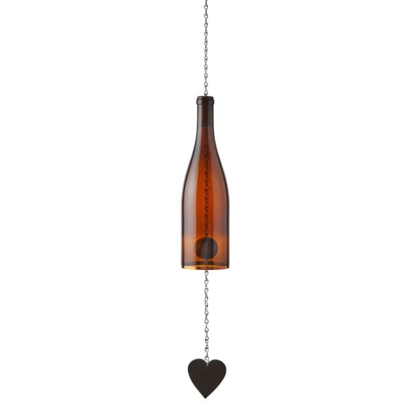 wine bottle wind chime