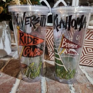 22 oz tumbler OU/OSU