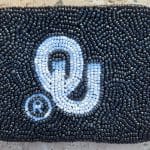beaded credit card pouch OU