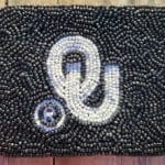 beaded credit card pouch OU