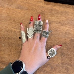 Adjustable Sliver Rings- Janice Hipsher