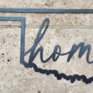Your State 'home' Script Wall Decor