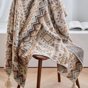 Bohemian Knit 50"x60" Throw Blanket